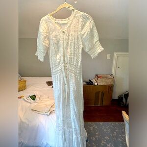 White Love Shack Fancy lace dress